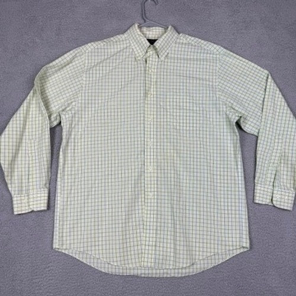Brooks Brothers 346 Men's Long Sleeve Plaid Non Iron Button Down Shirt Size‎ L